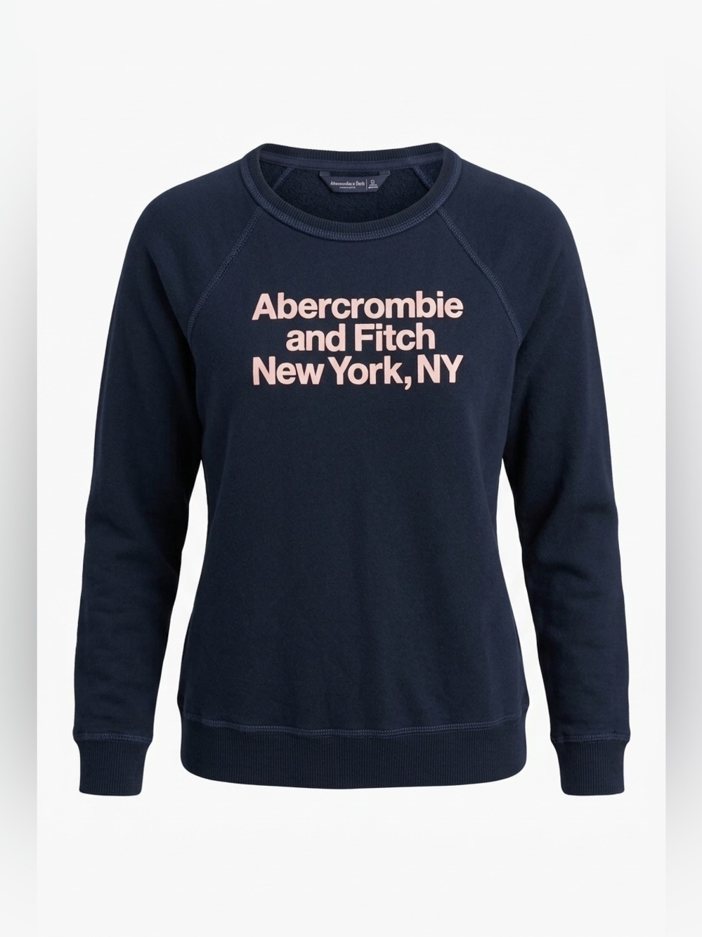 🍁ABERCROMBIE& FITCH Crewneck Sweatshirt with Graphic Logo Print
